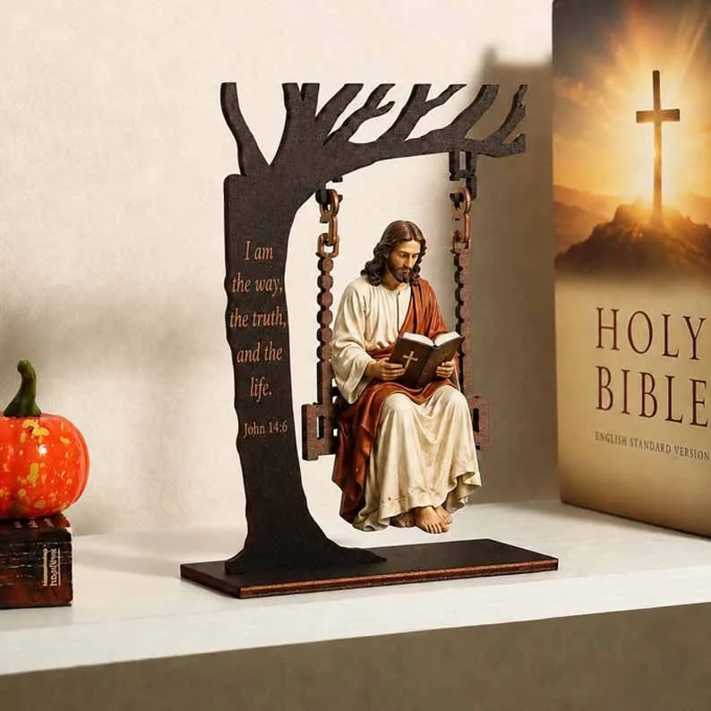 🔥Last Day 50% OFF - ✝️📚Christian Jesus Swing Ornament