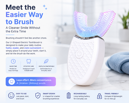 🦷U-shaped electric soft-bristled toothbrush✨