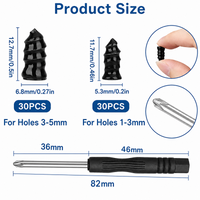 [30 small + 30 large] with screwdriver included