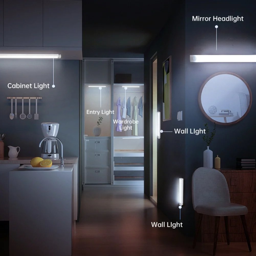 🔥Only $4.99 Last Day Promotion!💡Punch-free Smart Sensor Magnetic Rechargeable LED Lights