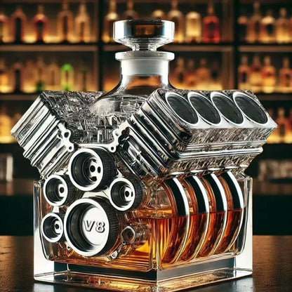 🥃 V8 Engine Whiskey Decanter