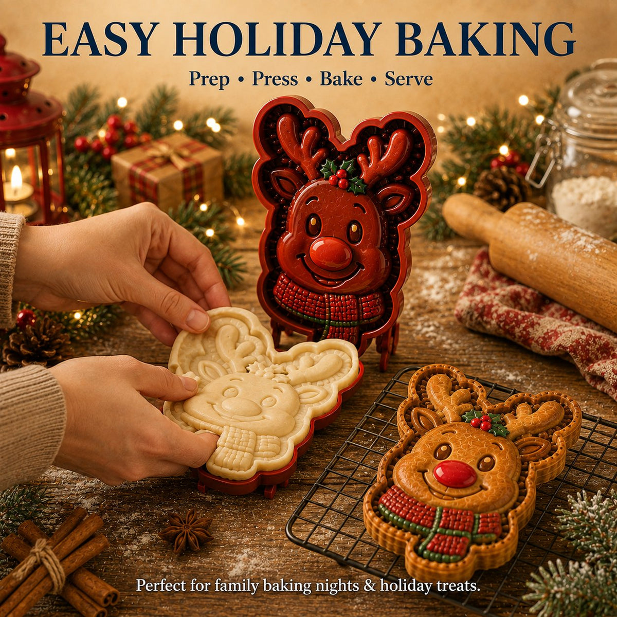🔥Only $9.99 Last Day Promotion!✨ 🎄16-Design Christmas Mini Pie Mold Collection 🥧