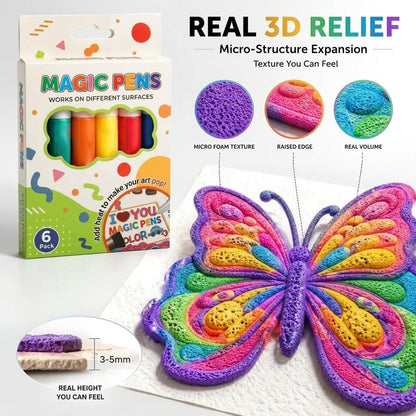 💥LAST DAY BUY 1 GET 1 FREE!!🎁🔮Magic Pen – Draw 3D with one stroke!🎄DIY Bubble Magic Drawing Pens