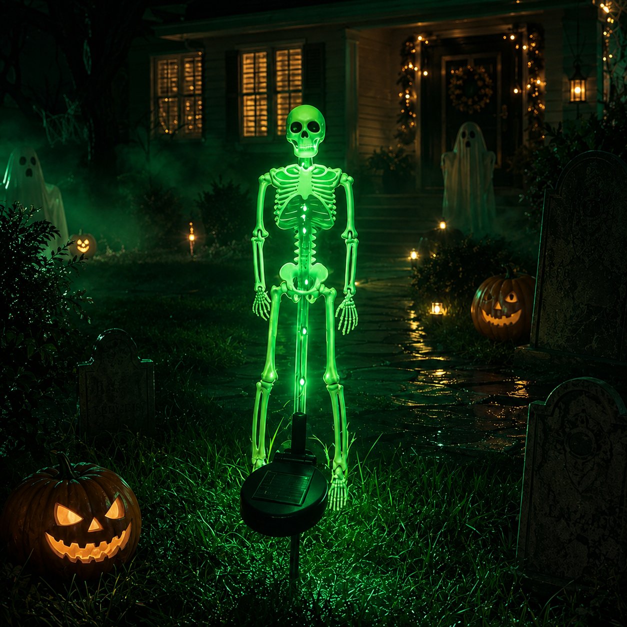 💀 Last Day 50% OFF – Solar Skull Garden Lights with Eerie Color-Changing Glow 🎃