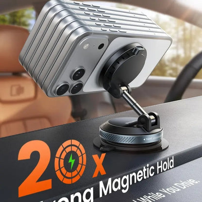 Suction Cup Dashboard Wireless Charger Magnetic Holder