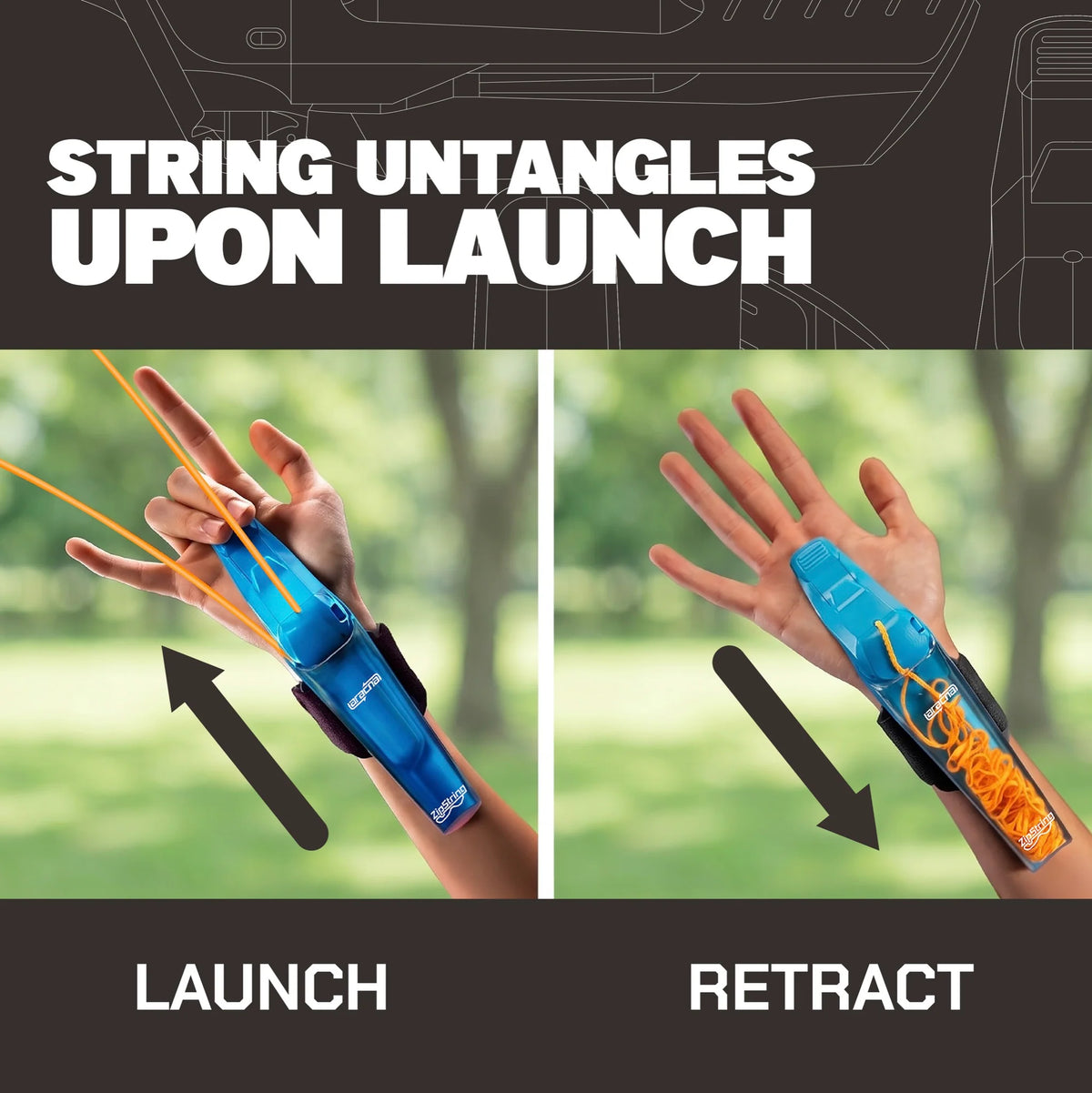 ⚡ 50% OFF | Rechargeable Wrist String Launcher Toy