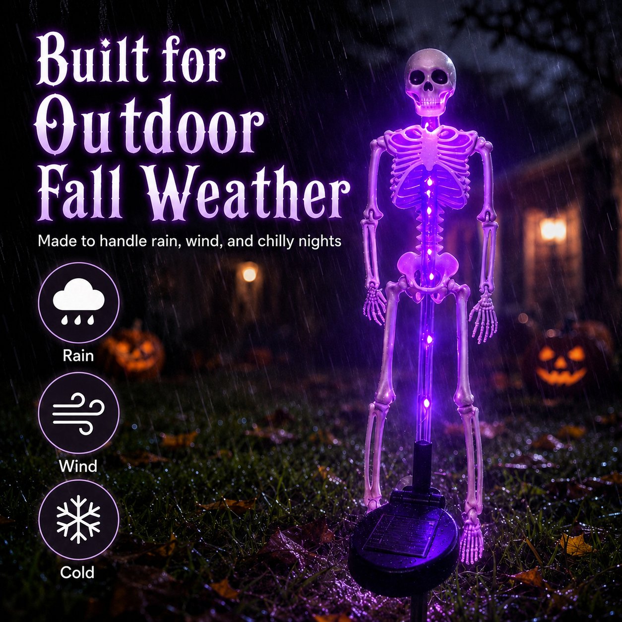 💀 Last Day 50% OFF – Solar Skull Garden Lights with Eerie Color-Changing Glow 🎃