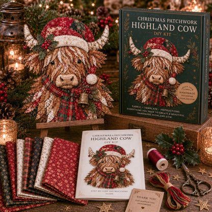 🔥LAST DAY 50% OFF - 🎅Christmas Patchwork Fabric DIY Decor Kit – Stunning Results, Zero Experience Needed