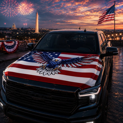 American Car Hood Flag