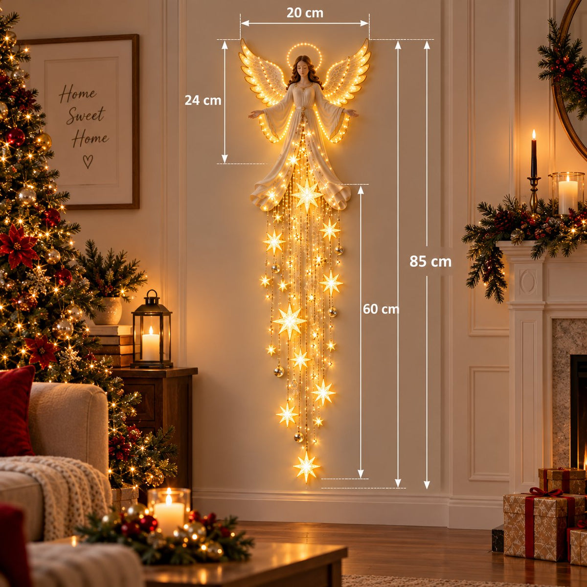 🔥 Limited Time 50% OFF – Angel Blessing Starfall Wall Light