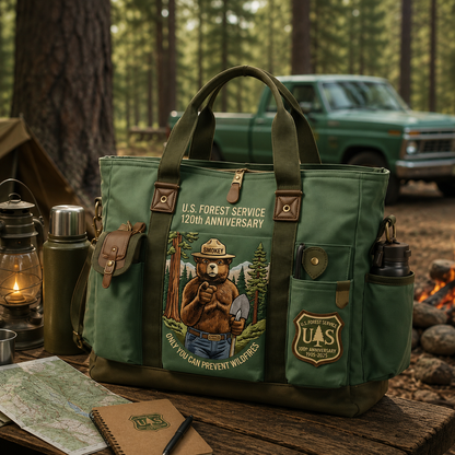 🐻🏞️USFS 120th Anniversary Edition Heavy-Duty Multifunctional Outdoor Tote Bag