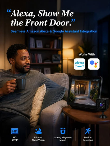 No Wi-Fi & No Wiring Needed — Lifetime Free Self-Networked Smart Camera!