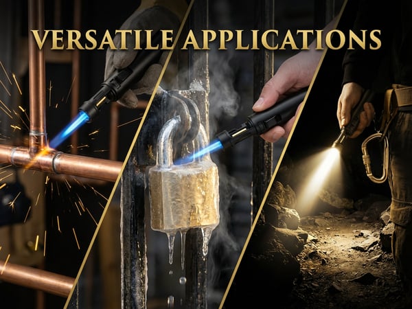 Portable Torch Lighter-🔥 1300℃ of Pure Power – Windproof, Refillable & Ready for Anything! 💨🍳🏕️