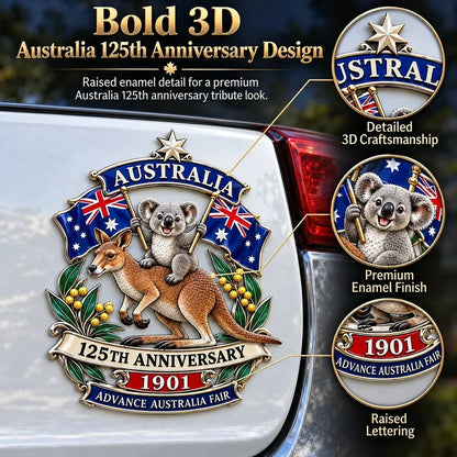 Australia 125th Anniversary Commemorative Metal Car Emblem