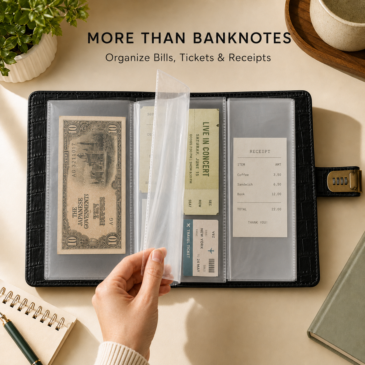 ✨100-Pocket Currency Collection Album | Organize & Protect Your Banknotes ⭐