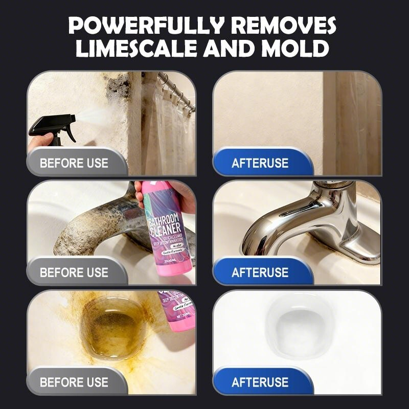 ✨ Bathroom Cleaner: Sparkle in Seconds, No Harsh Fumes✨