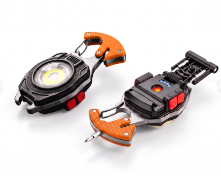 💡8‑in‑1 Multifunctional Keychain Flashlight🔦🌈