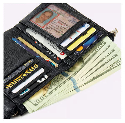 ✨⏰Unisex Pebble Real Leather RFID Wallet🔥
