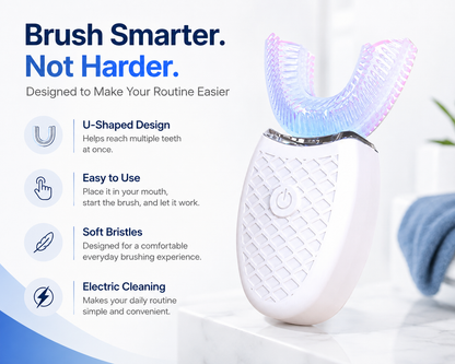 U-shaped electric soft-bristled toothbrush