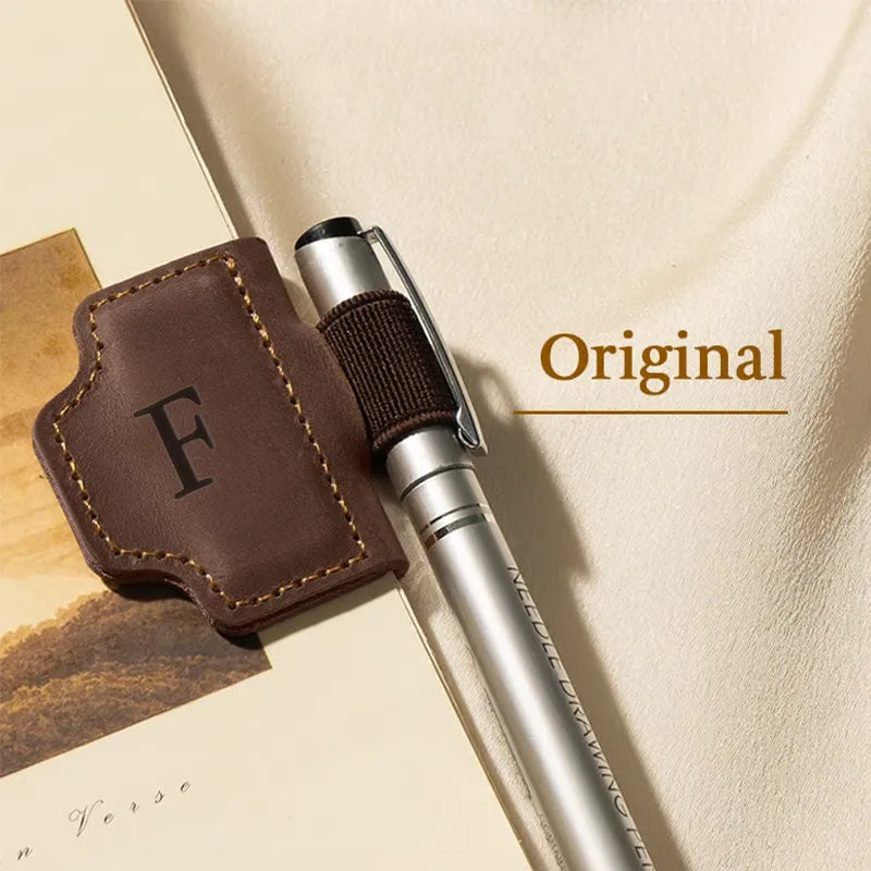 🔥Personalized Magnetic Leather Pen Holder Bookmark