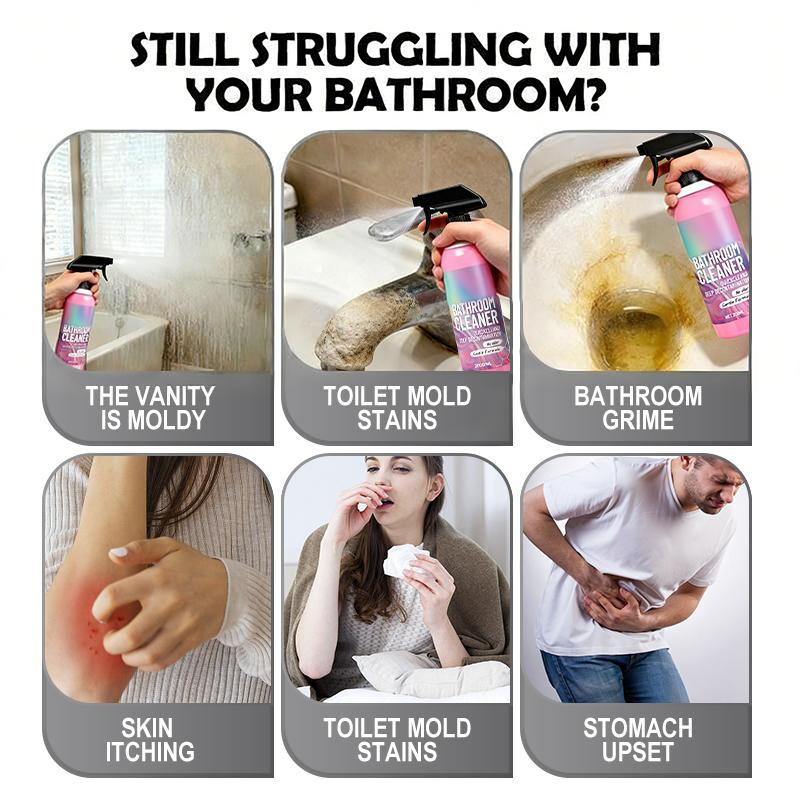 ✨ Bathroom Cleaner: Sparkle in Seconds, No Harsh Fumes✨