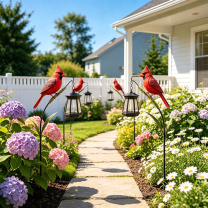🔥Hot Sale 49% OFF🐦 Cardinal Solar Light—A Beautiful Garden Light That Feels Full of Life