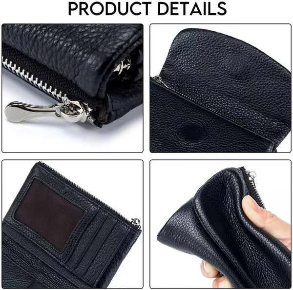 ✨⏰Unisex Pebble Real Leather RFID Wallet🔥