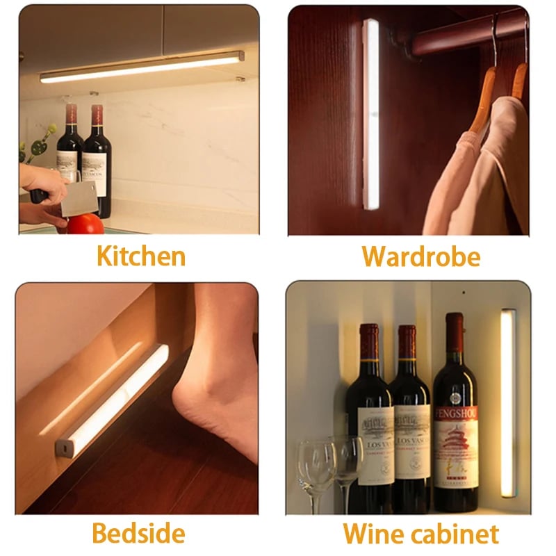 🔥Only $4.99 Last Day Promotion!💡Punch-free Smart Sensor Magnetic Rechargeable LED Lights
