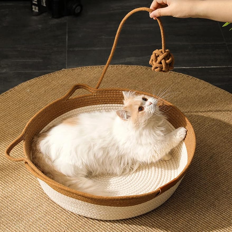 🐱Handwoven Cotton Rope Cat Bed🐱