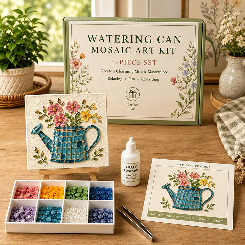 Watering Can Mosaic Art Kit