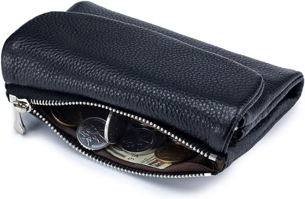 ✨⏰Unisex Pebble Real Leather RFID Wallet🔥