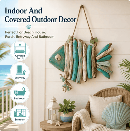 🌊Lighted Coastal FishWall Decor