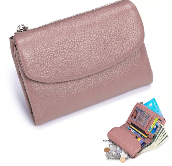 ✨⏰Unisex Pebble Real Leather RFID Wallet🔥