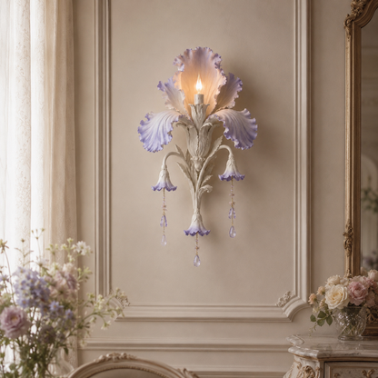 🕯️Enchanted Iris Bloom Wall Sconce