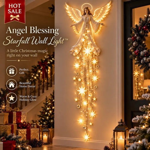 🔥 Limited Time 50% OFF – Angel Blessing Starfall Wall Light