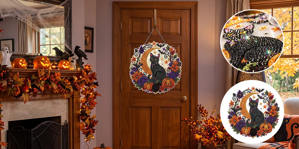 Halloween Diamond Painting Hanging Ornament Kit