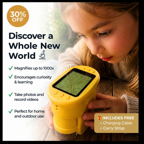 Adventure Microscope — Less Screen Time, More Discovery 🔍