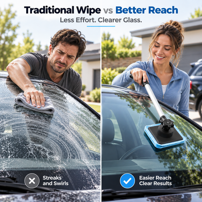 🚗✨ Dual-Sided Magnetic Windshield Cleaner – Clean Both Sides at Once