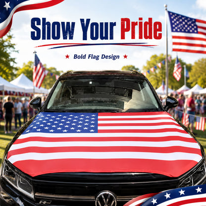 American Car Hood Flag