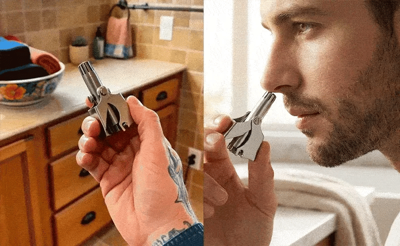 Manual Stainless Steel Nose Hair Trimmer