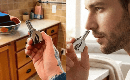 Manual Stainless Steel Nose Hair Trimmer