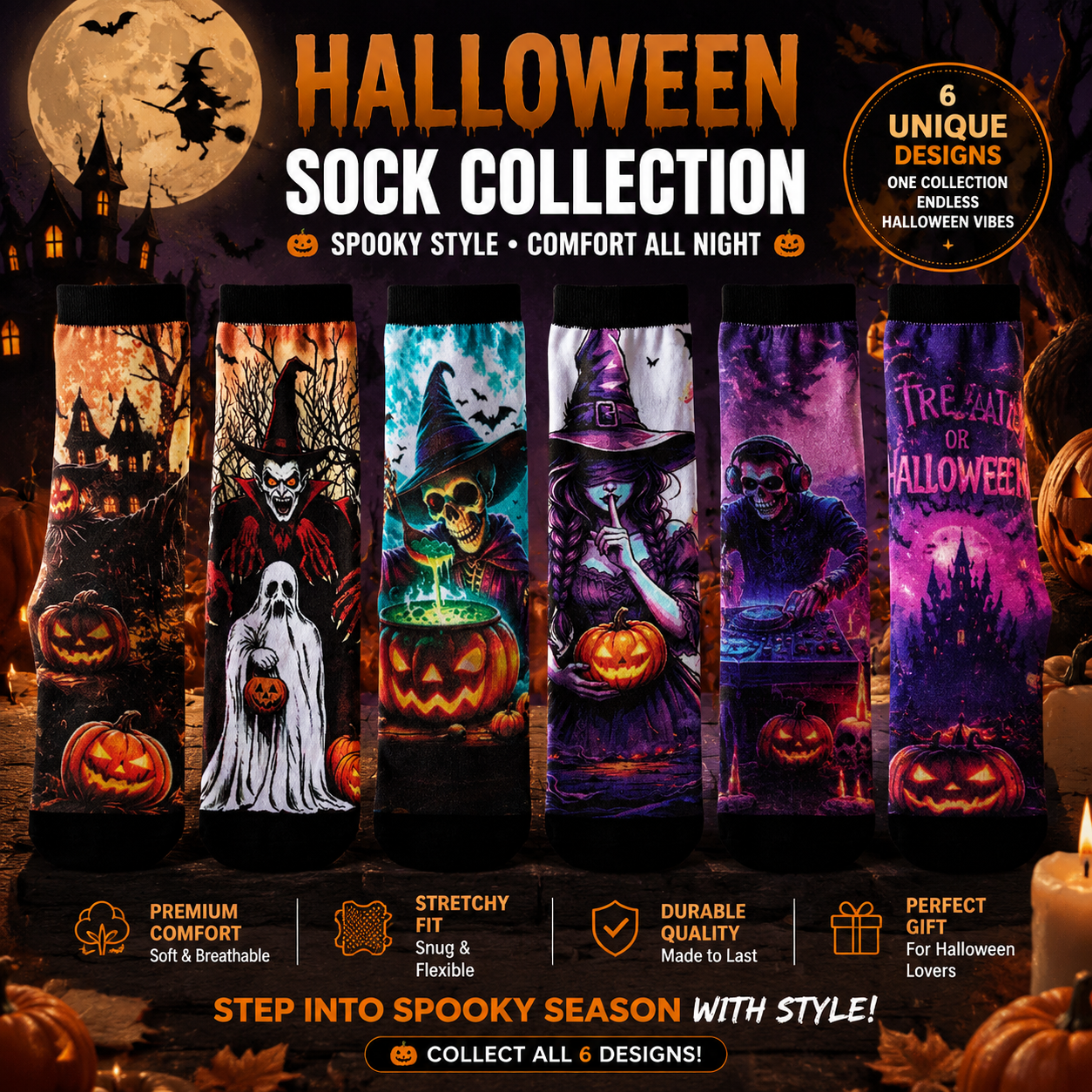 🎃 Halloween Sock Collection