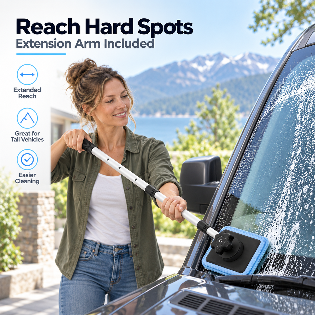 🚗✨ Dual-Sided Magnetic Windshield Cleaner – Clean Both Sides at Once