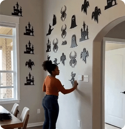 Halloween LED Silhouette Wall Lights&(8-Piece Set)