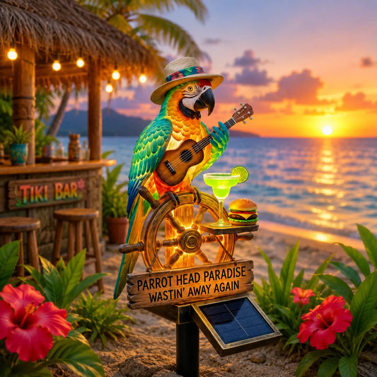 🔥Last Day 49% OFF Sola🔥-🌴Powered Parrot Garden Light- "Wastin" Away Again"