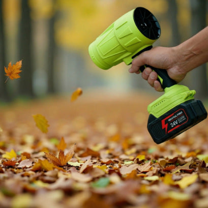 Green Blower [2000g]  [21V] 1200 Capacity, 5 Batteries, 1 Charger + Carton