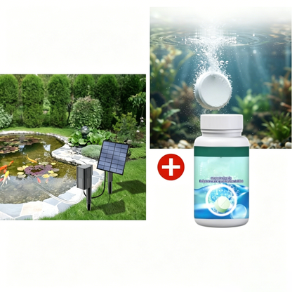 Solar Pond Aerator with Air Pump
