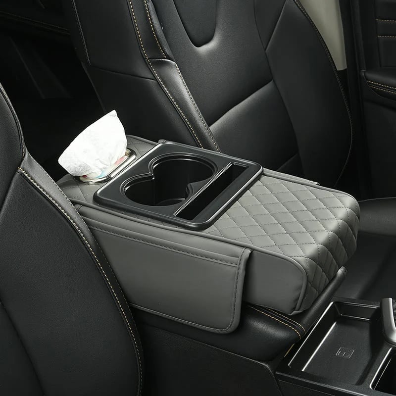Multifunctional PU Leather Car Armrest Box Mat