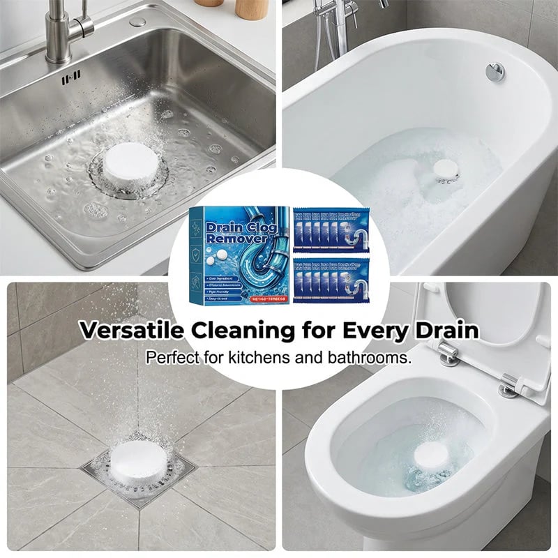 📢📢BUY 2 GET 3 FREE⏰Effervescent Drain Clog Remover Tablets🫧🧼