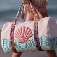 Pink Seashell & Waves